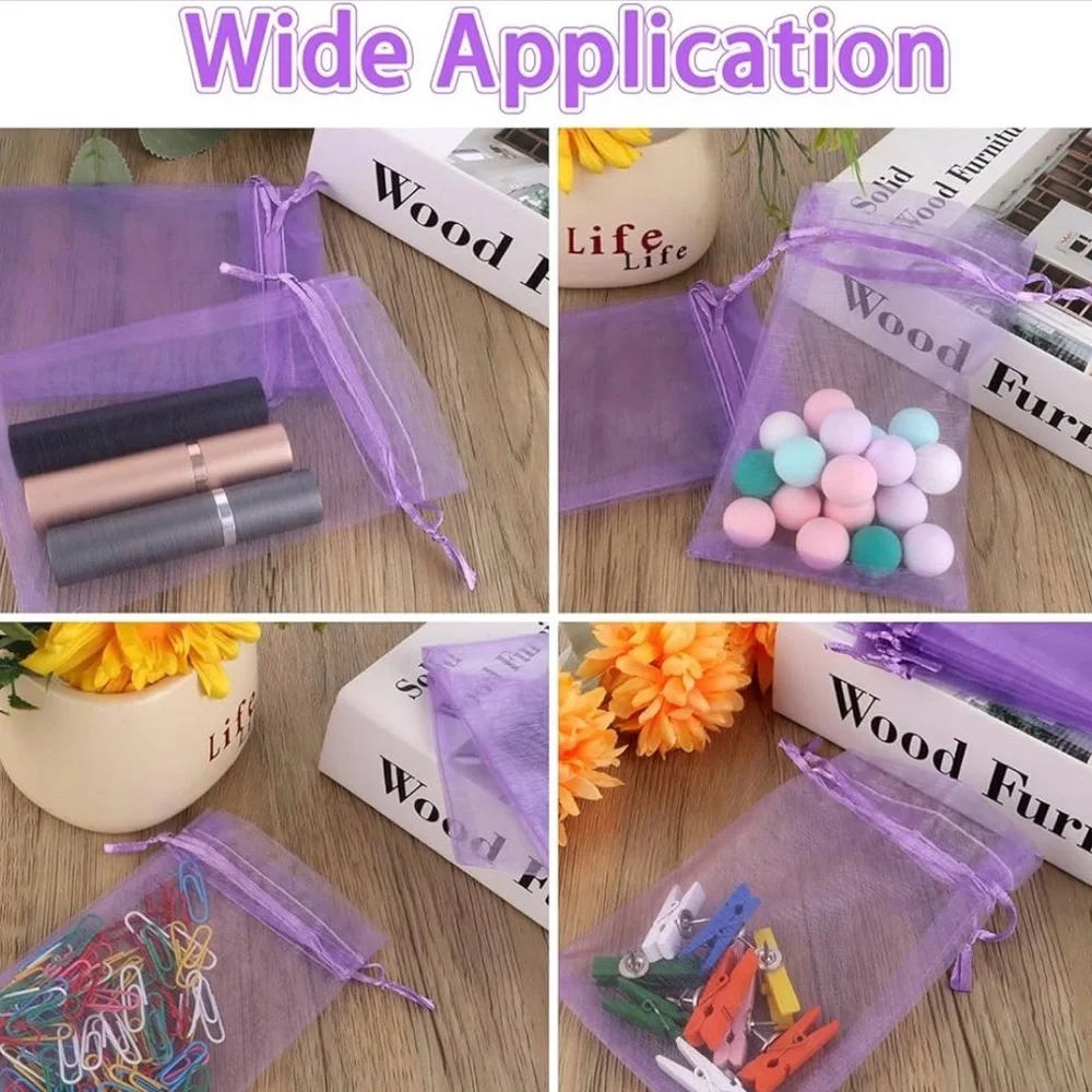 50 Organza Drawstring Gift Bags